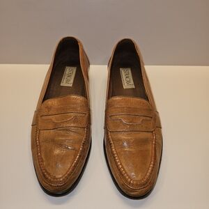 Stracam Men's Brown Leather Loafers